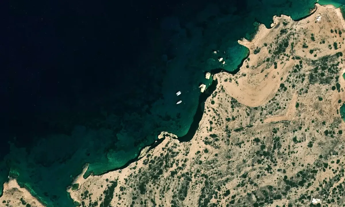 Satelite image of Haystack Beach