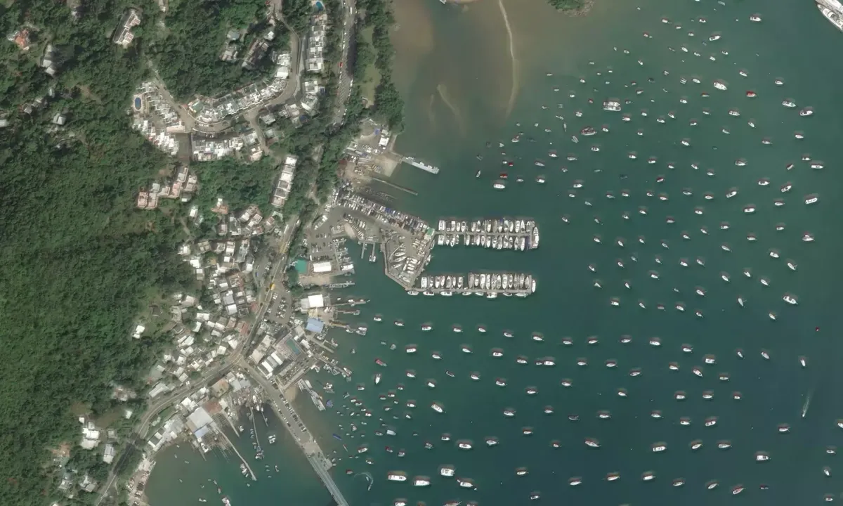 Satelite image of Hebe Haven Yacht Club - New Territories