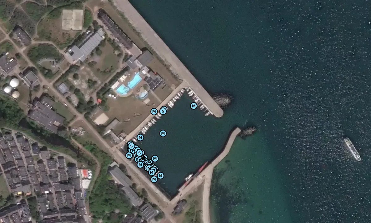 Satelite image of Helgoland Osthafen