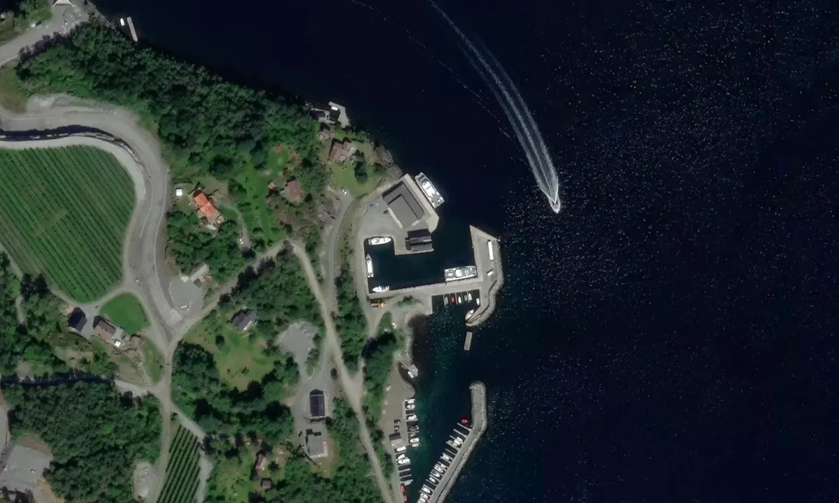 Satelite image of Helgøy