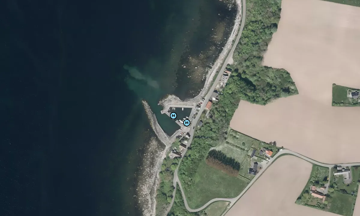 Satelite image of Helligpeder Havn