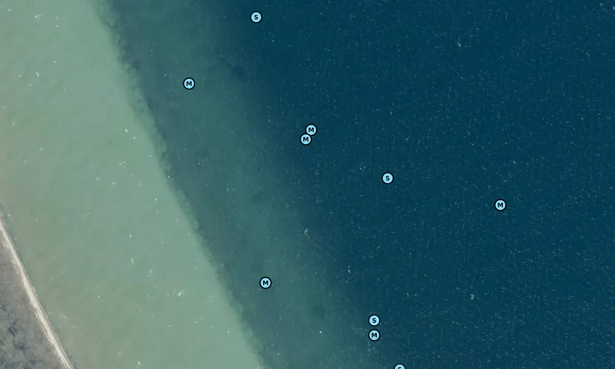 Satelite image of Helnæs Skov bouy