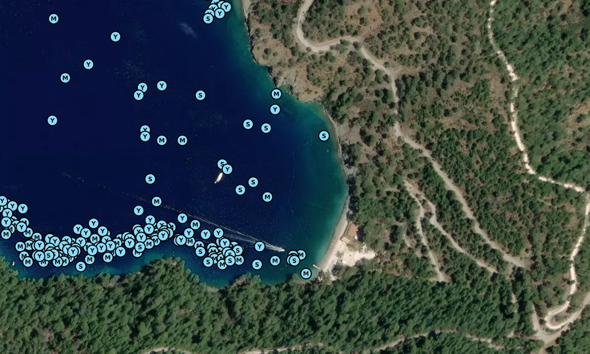Satelite image of Help Beach