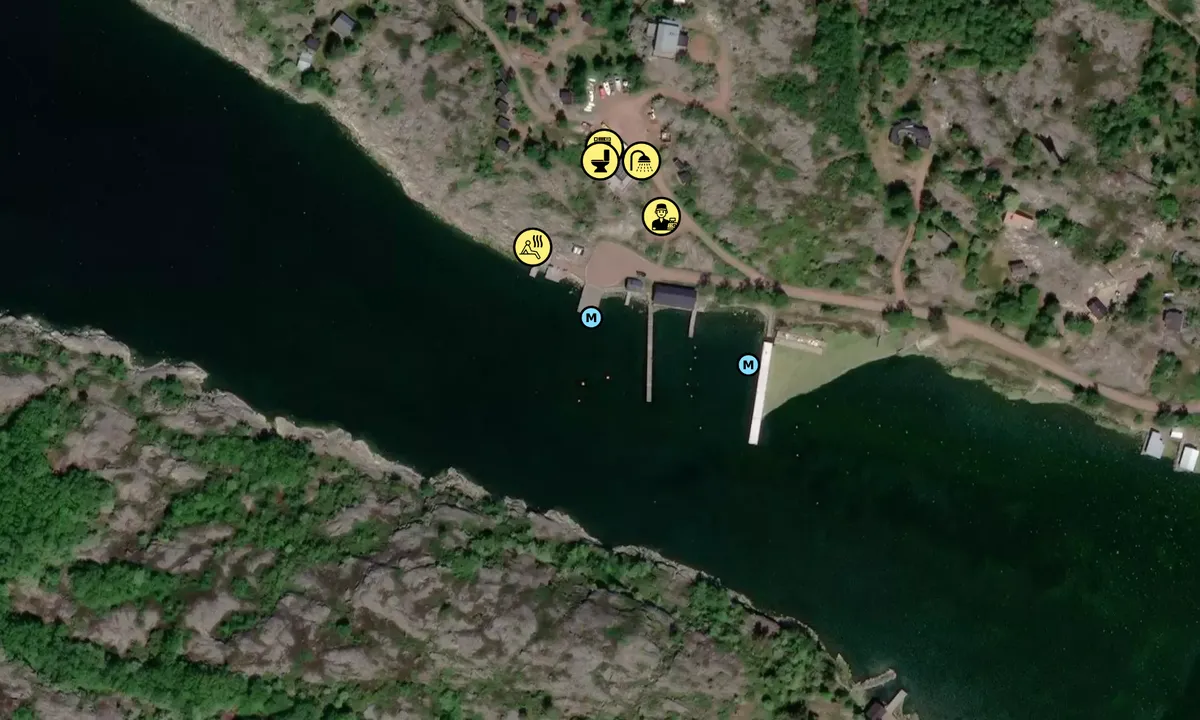 Satelite image of Helsö Havspaviljongen