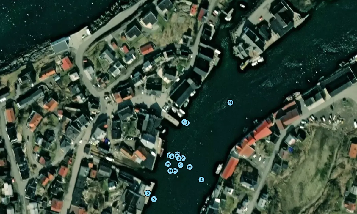 Satelite image of Henningsvær - Vågan