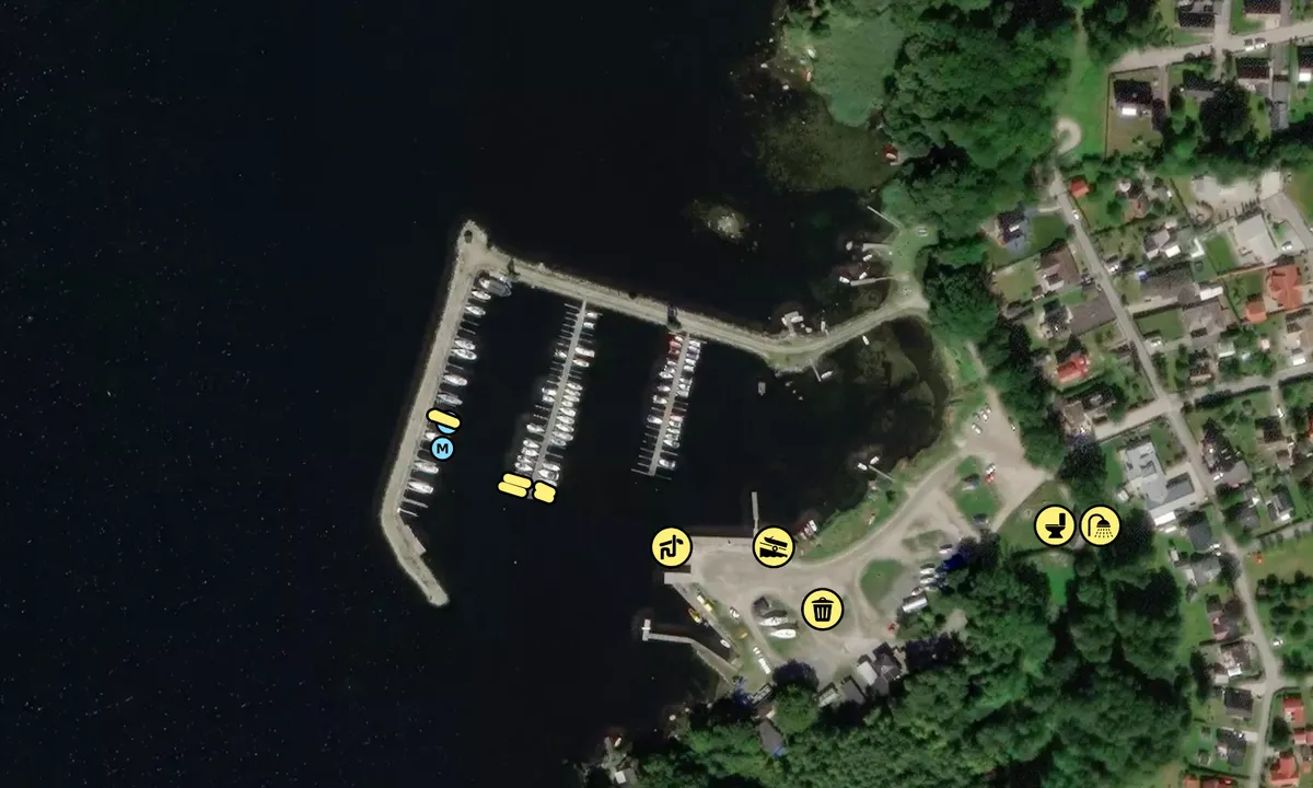 Satelite image of Hermans Heja Gästhamn