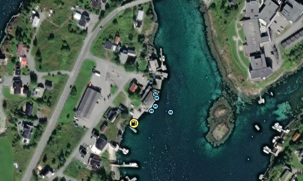 Satelite image of Herøy Brygge