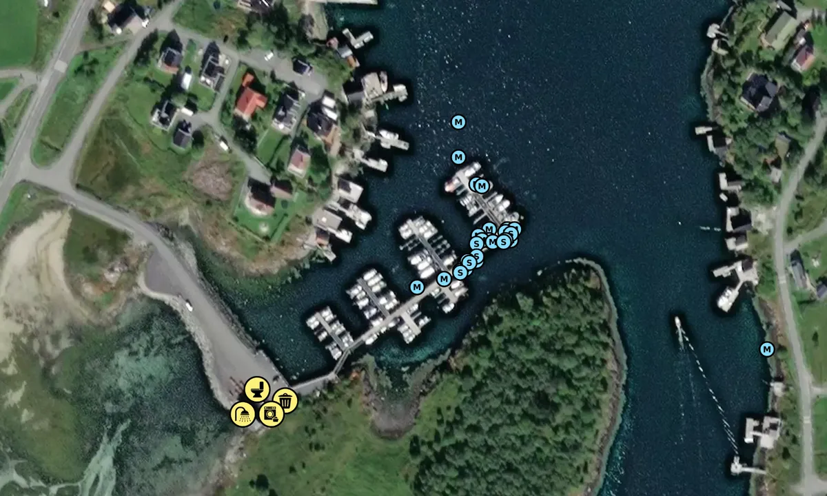 Satelite image of Herøysundet Marina