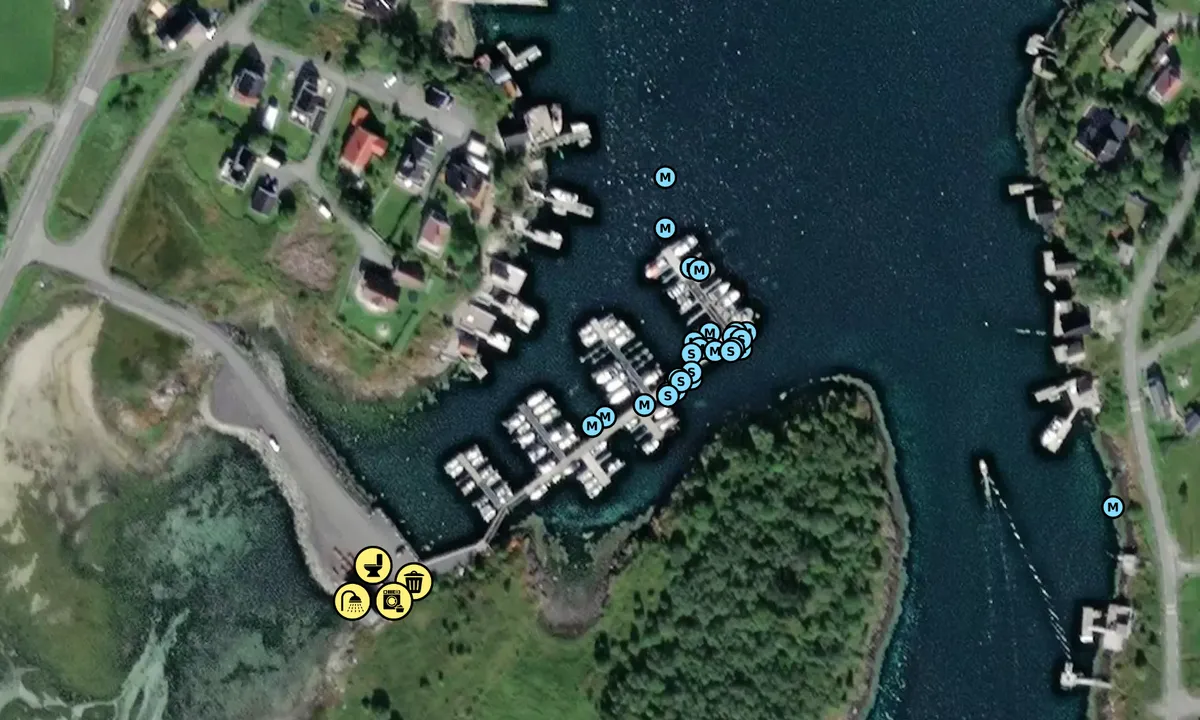 Satelite image of Herøysundet Marina