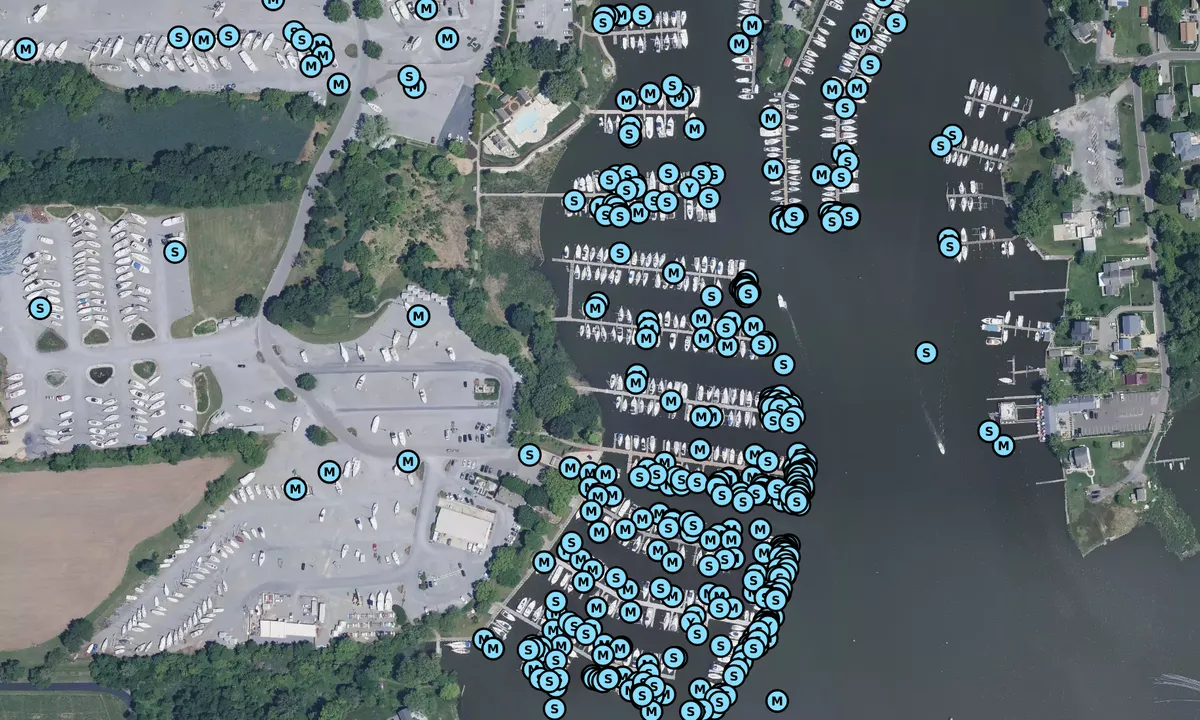 Satelite image of Herrington Harbour North