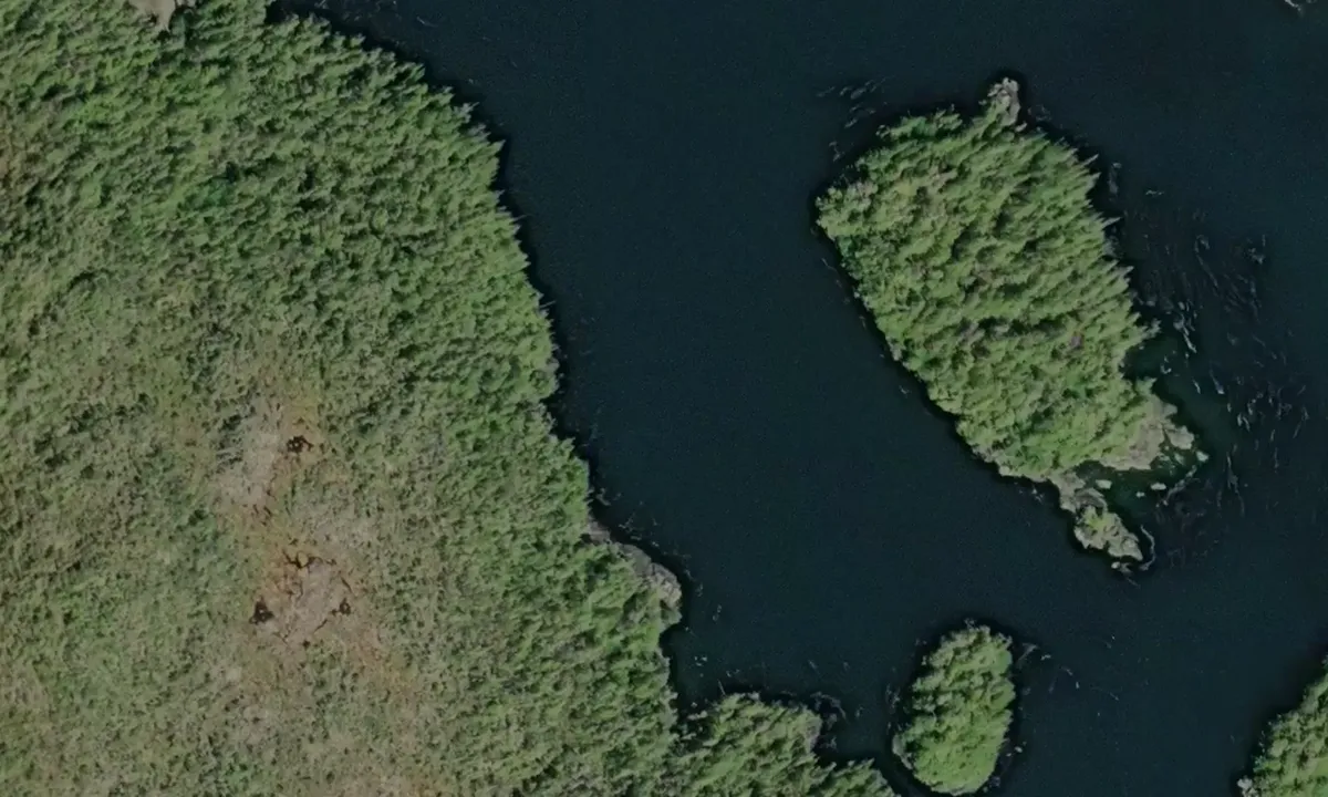 Satelite image of Hessa Island Cove