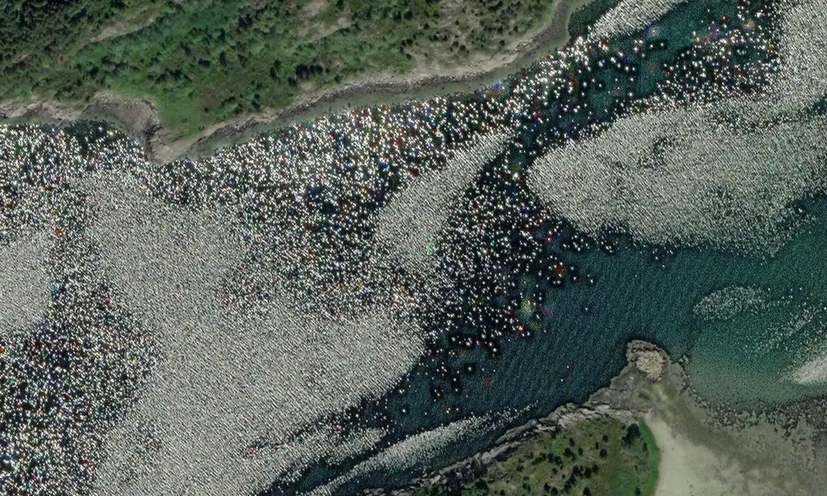 Satelite image of Hestholmen