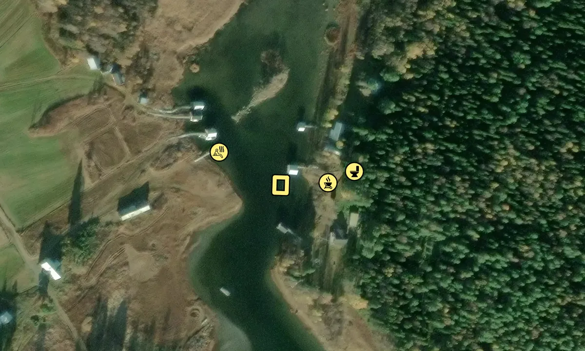 Satelite image of Hindersön - Ostisundet