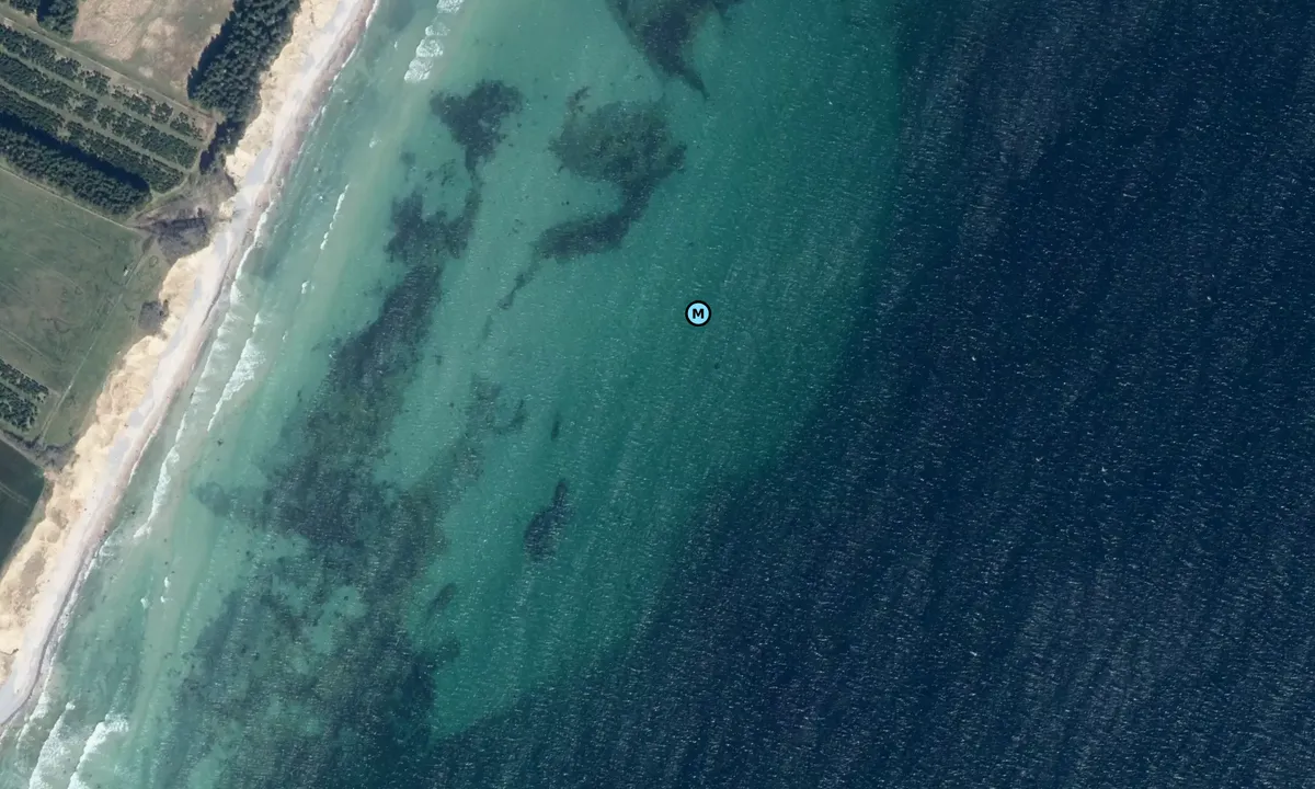 Satelite image of Hjelm bugt