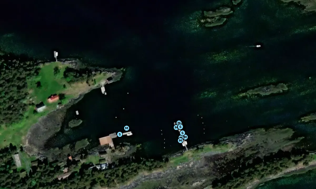 Satelite image of Hjertøya Betongbrygge