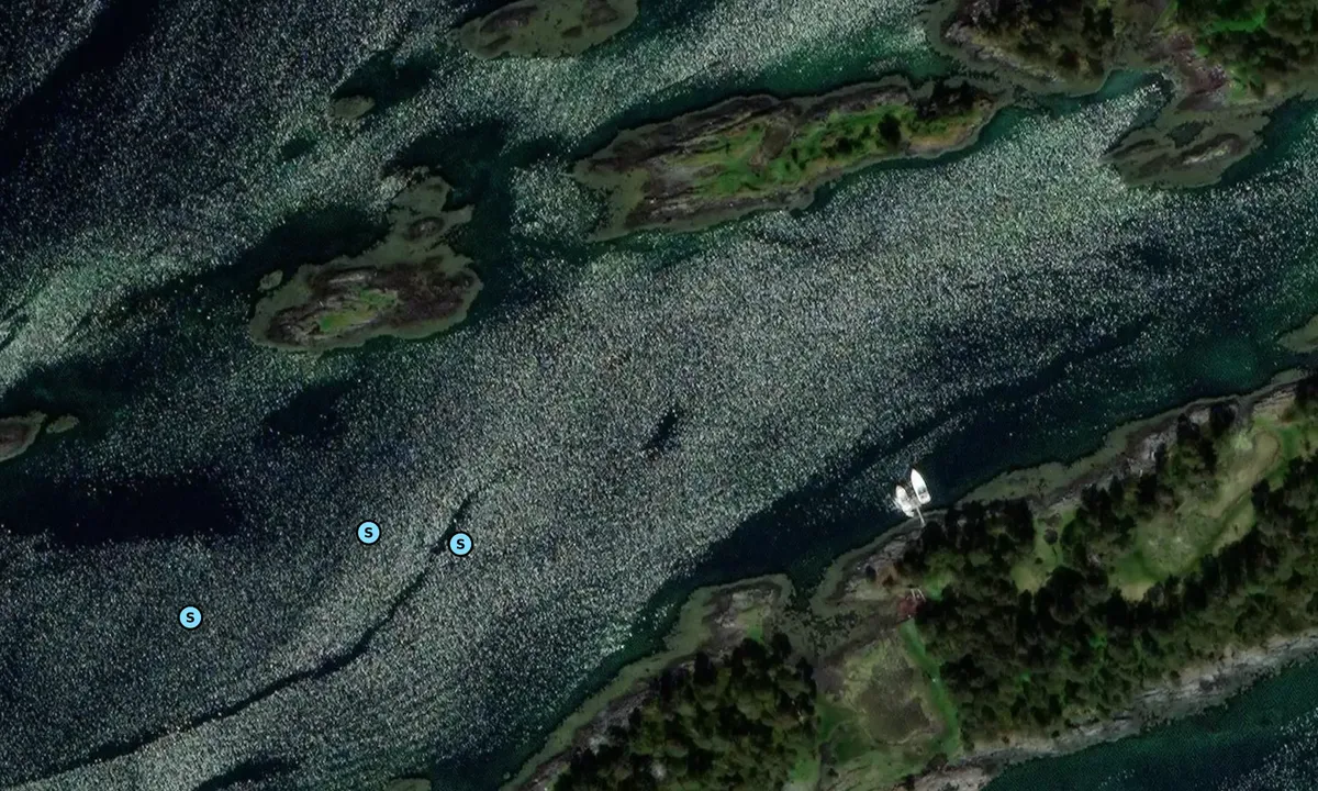 Satelite image of Hjertøysundet - Molde