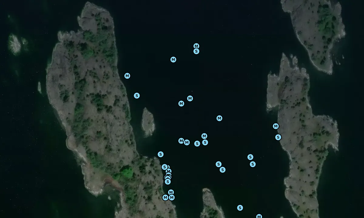 Satelite image of Höga Kornskär - Lånjö - Vikbolandet