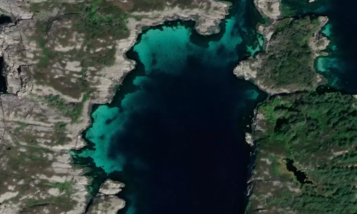 Satelite image of Høgøyna
