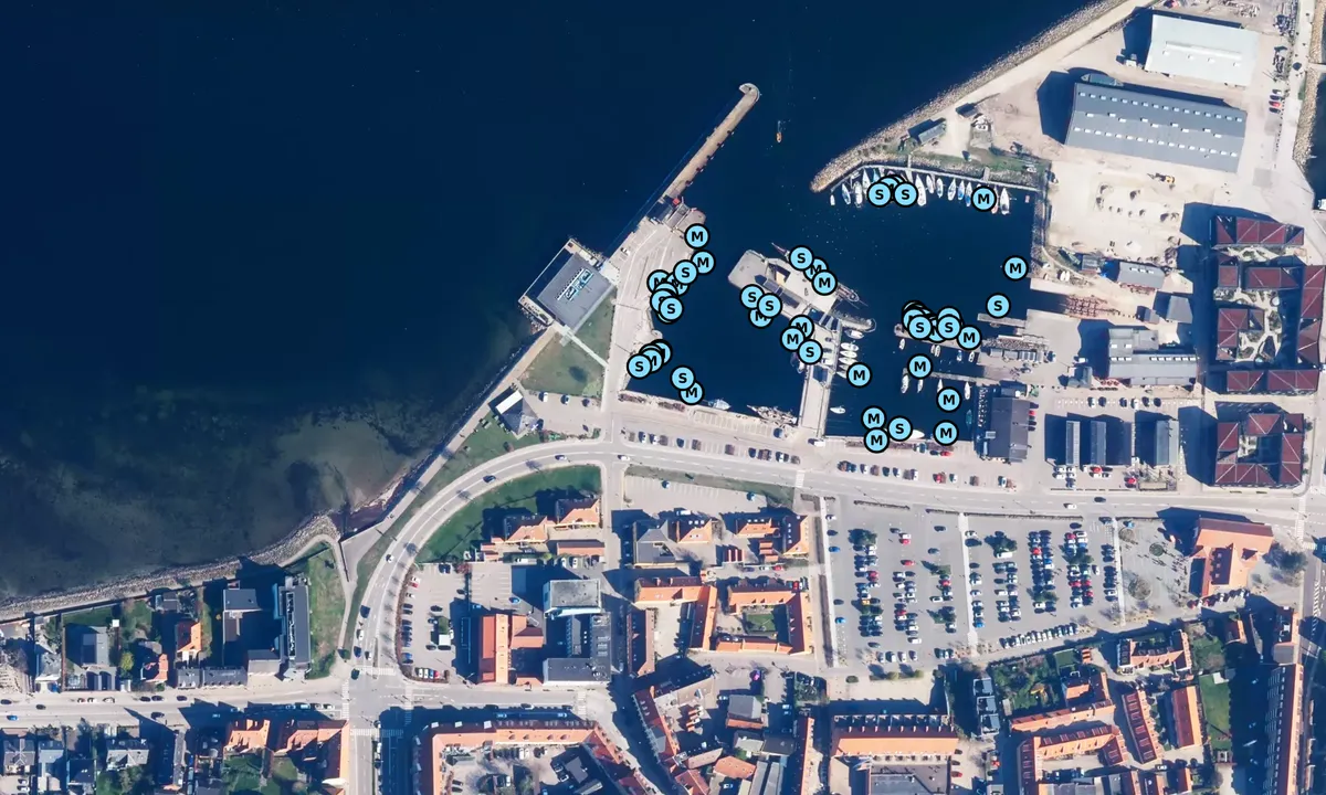 Satelite image of Holbæk Gammel Havn