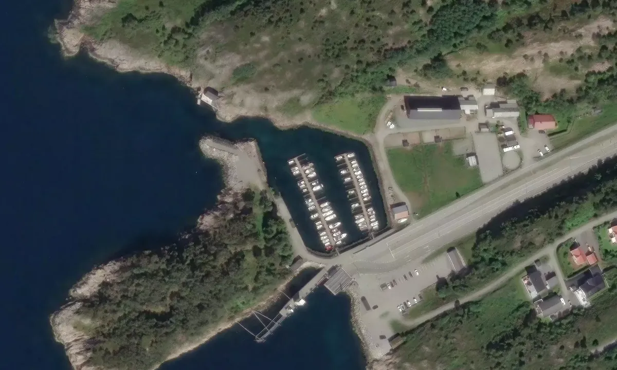 Satelite image of Hollingsholm Båthavnlag
