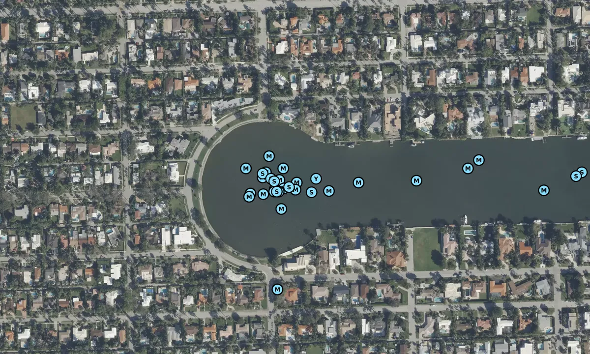 Satelite image of Hollywood Keyhole