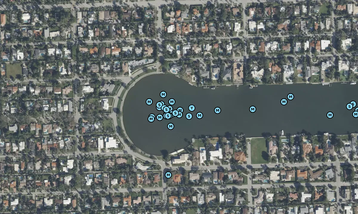 Satelite image of Hollywood Keyhole