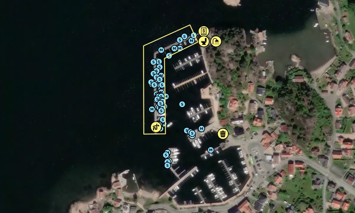 Satelite image of Holmsbu Havn