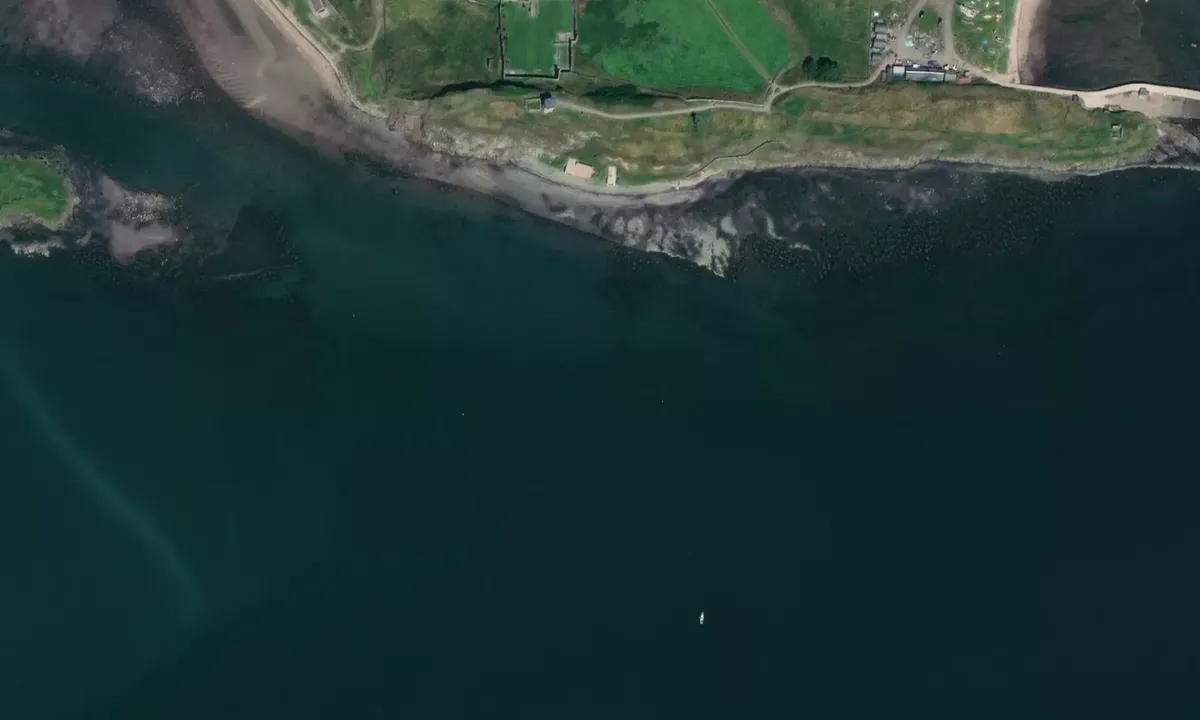 Flyfoto av Holy Island