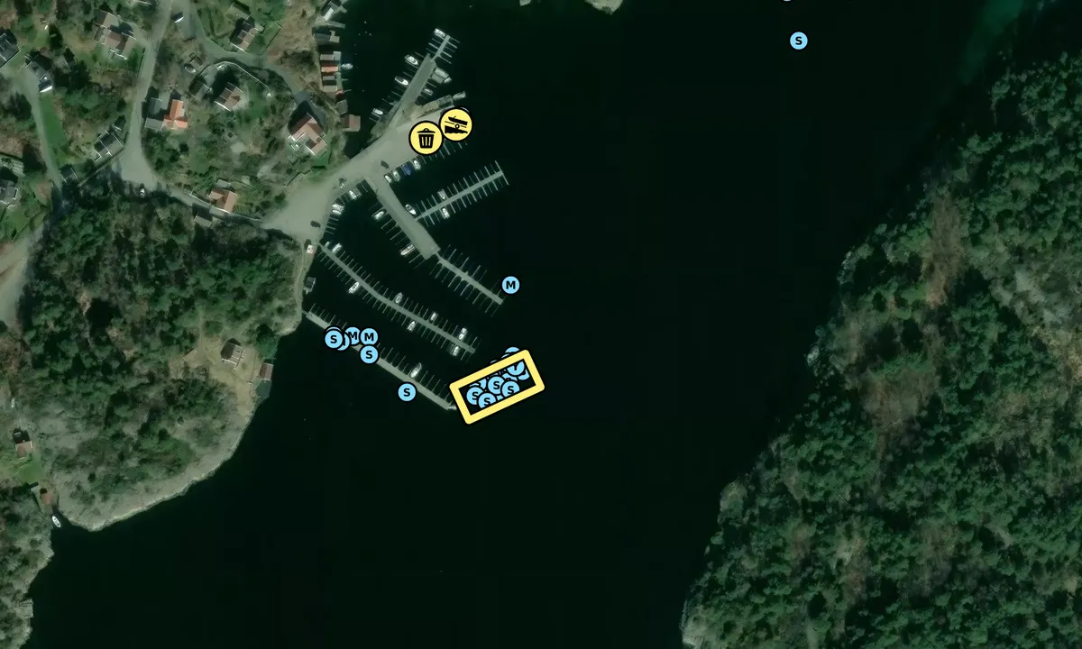 Satelite image of Hombursund marina