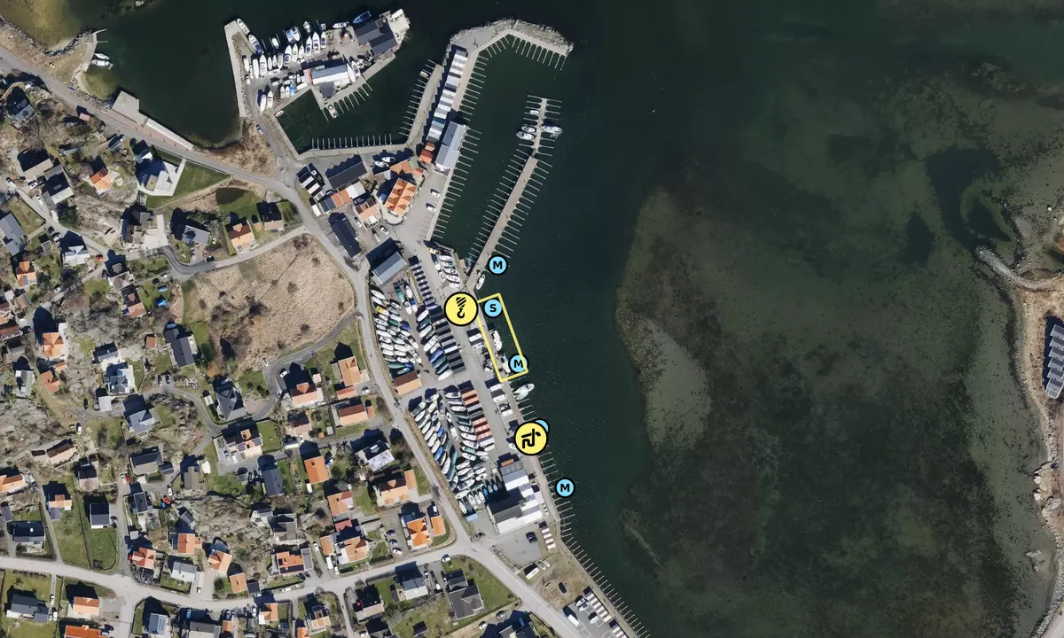 Satelite image of Hönö - Röd