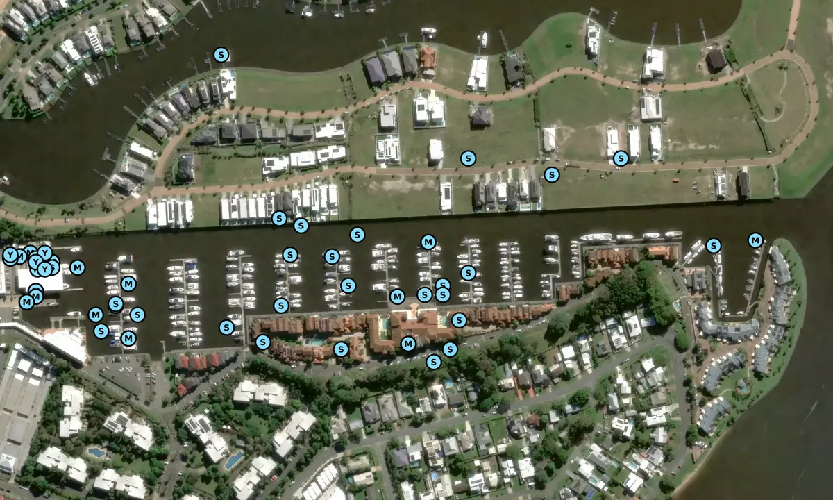 Satelite image of Hope Harbour Marina - Hope Island