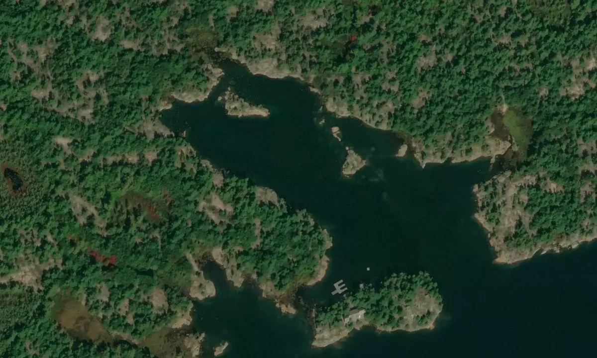 Satelite image of Hopewell Bay