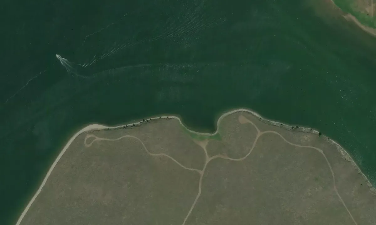 Satelite image of Horse Butte
