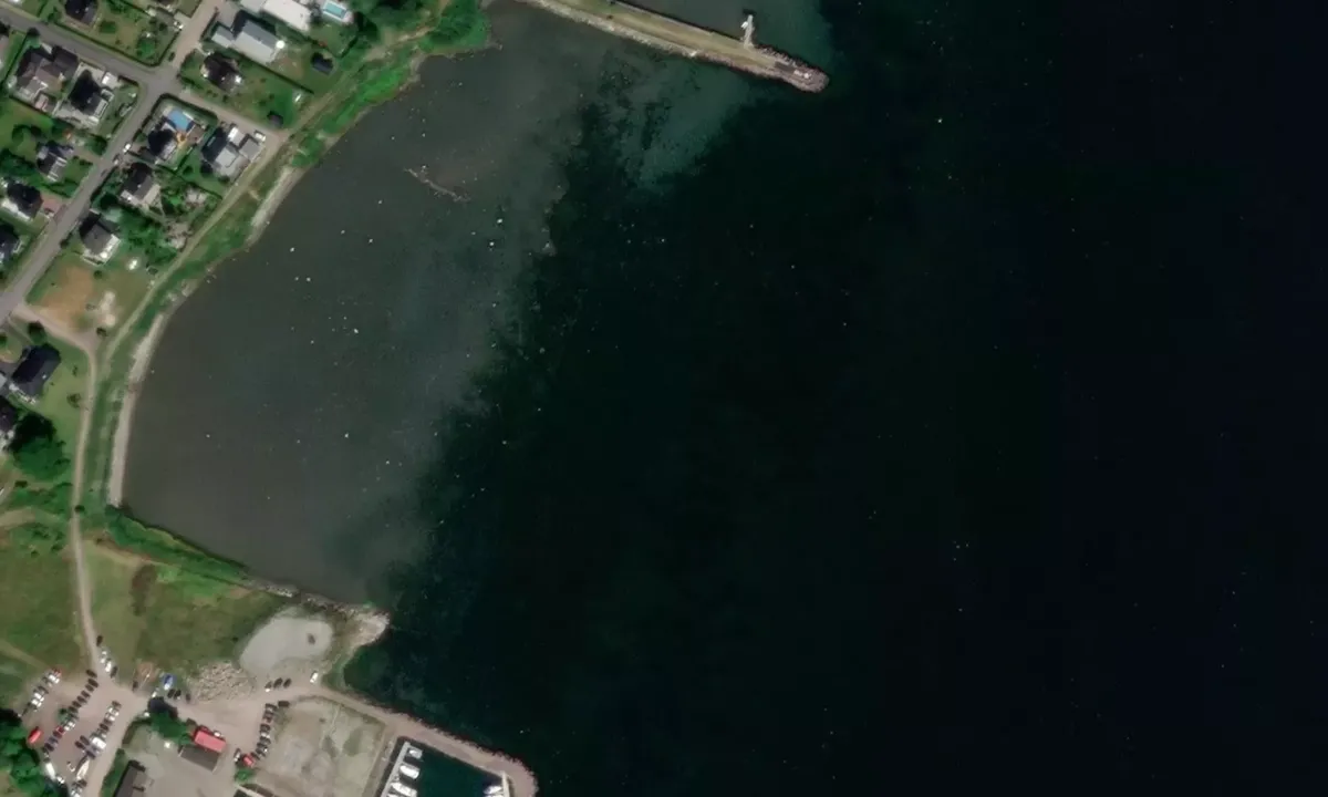 Satelite image of Horten ankringsplass