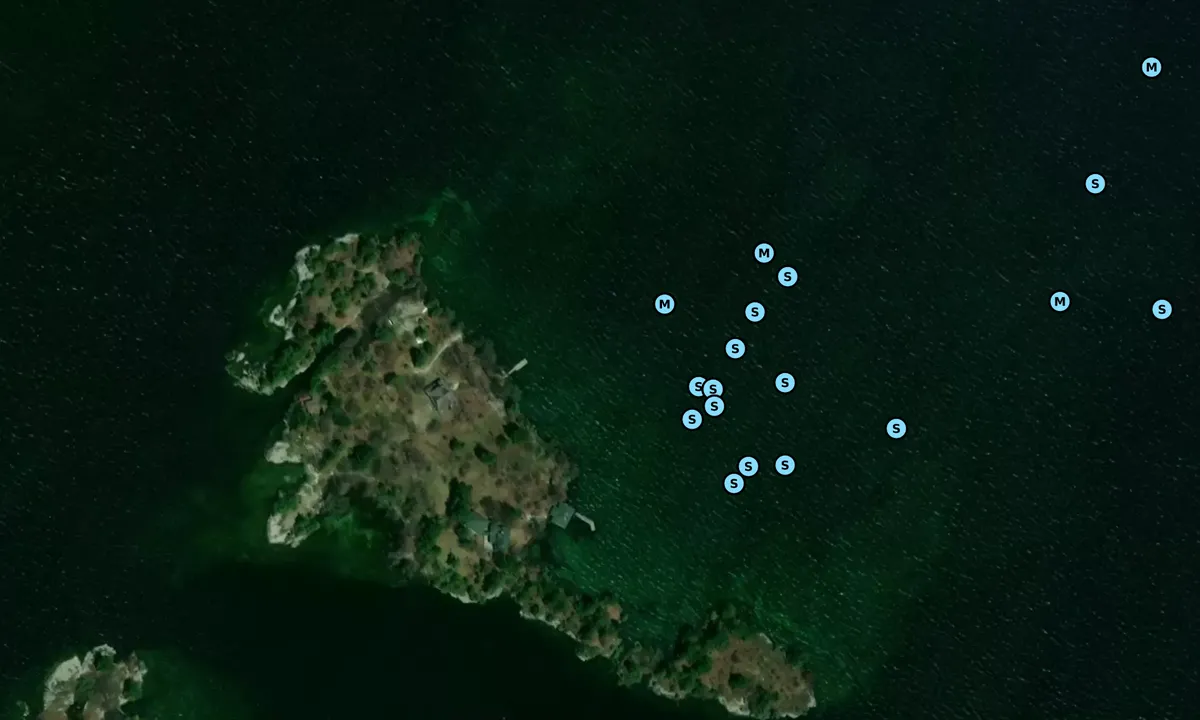 Satelite image of Huckleberry - East