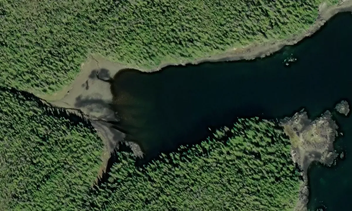 Satelite image of Hudson Bay Passage Cove