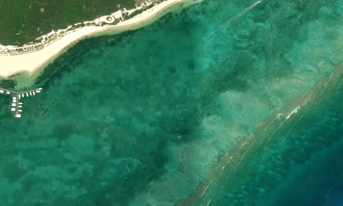 Satelite image of Hut Point