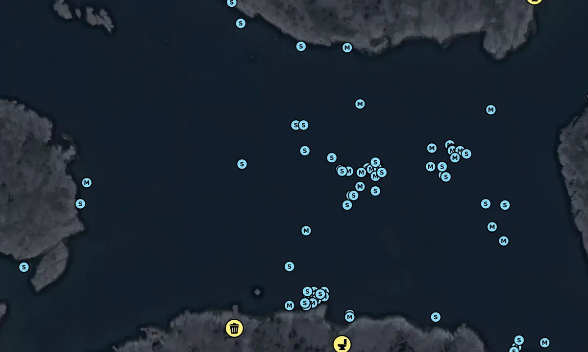 Satelite image of Huvudskär - SXK Stockholm bouy
