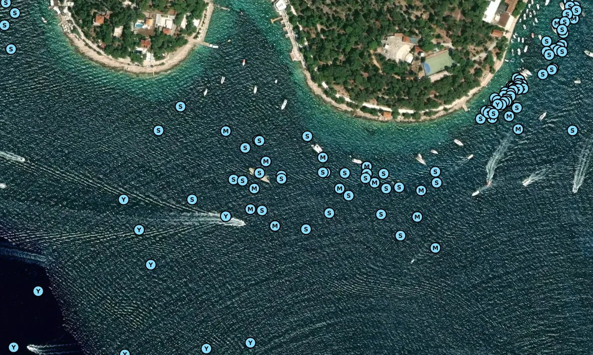 Satelite image of Hvar 1