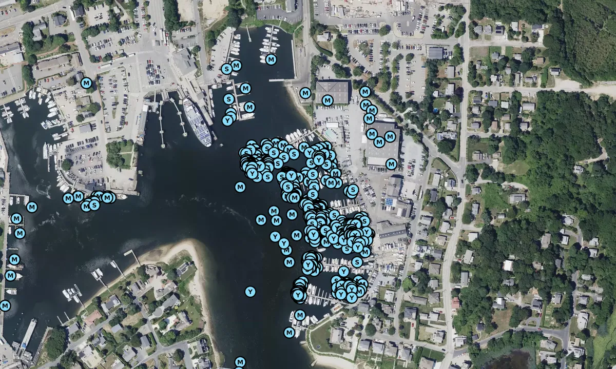 Satelite image of Hyannis Marina