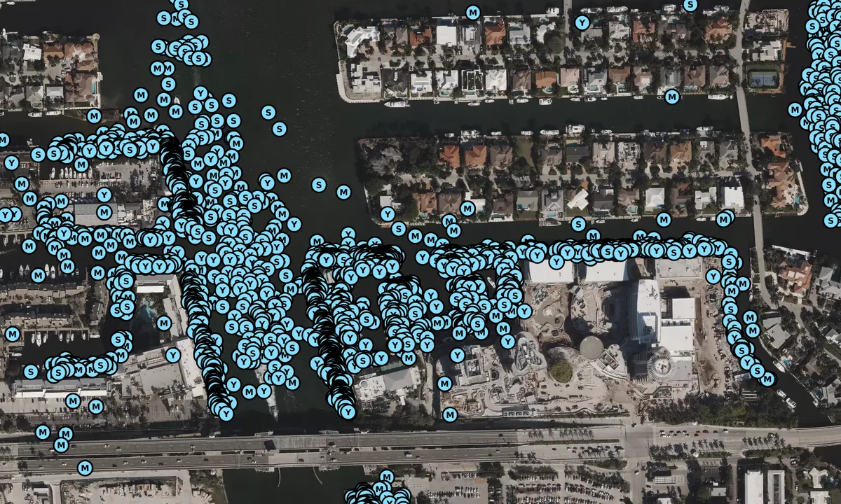 Satelite image of Hyatt Pier 66 Hotel and Marina