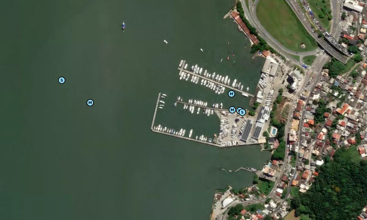 Satelite image of Iate Clube de Santa Catarina Veleiros da Ilha