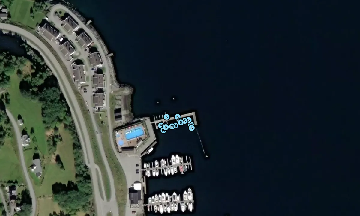 Satelite image of Ikornnes Båtforening