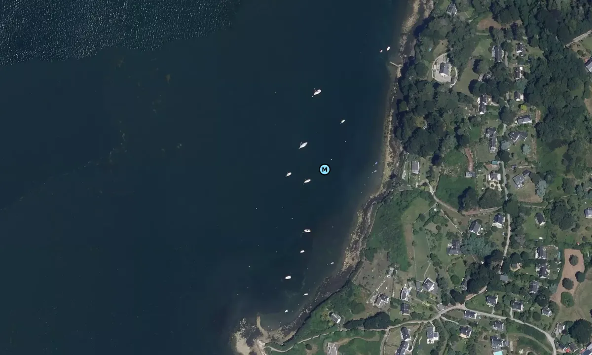 Satelite image of ile aux moines west