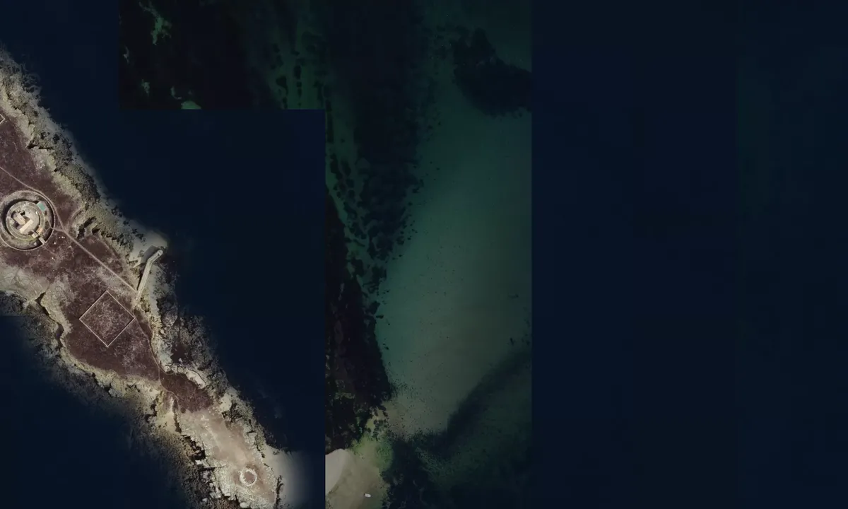 Flyfoto av Île du Pilier