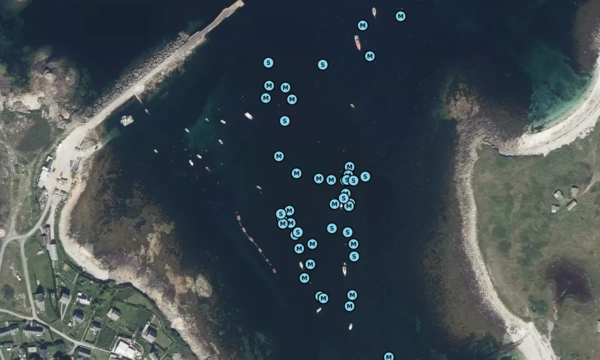 Satelite image of Île Molène