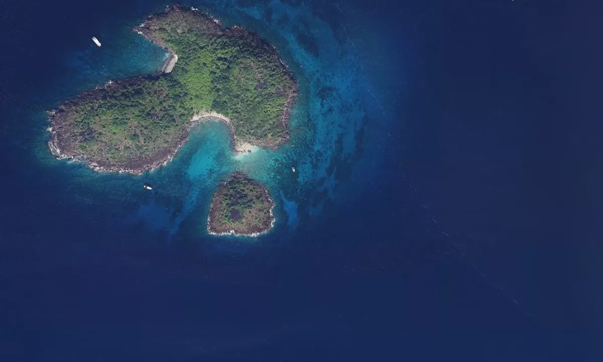 Satelite image of Ilets Pigeon