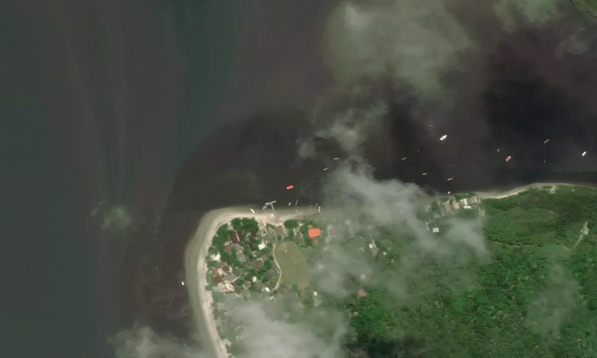 Flyfoto av Ilha das Peças