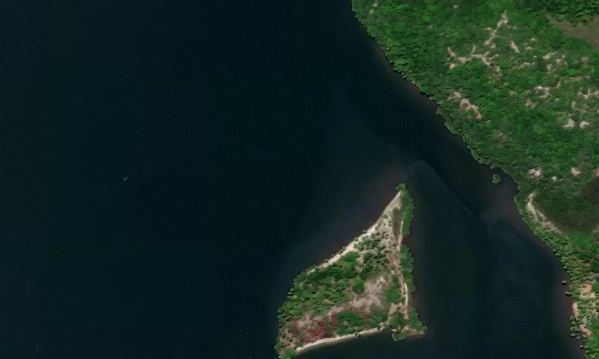 Satelite image of Ilha Tubarões e Ilha dos Tatus