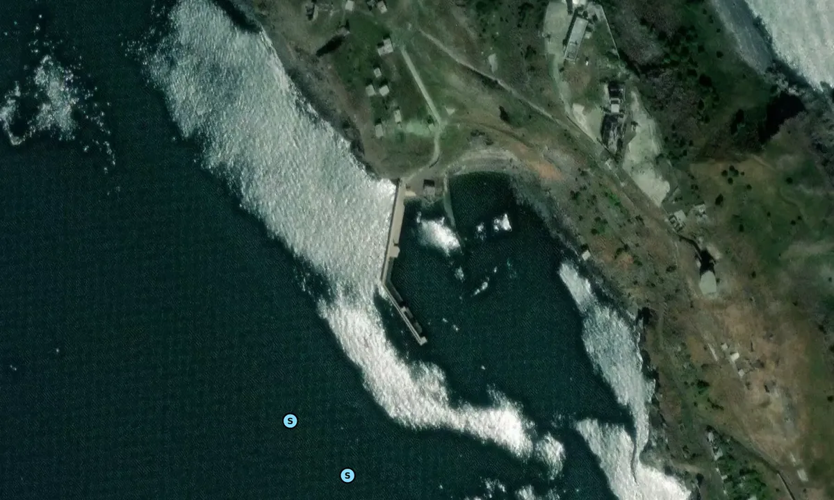 Satelite image of Inchkeith Harbour